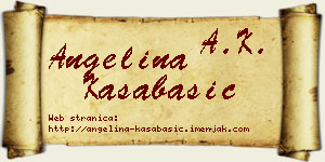 Angelina Kasabašić vizit kartica